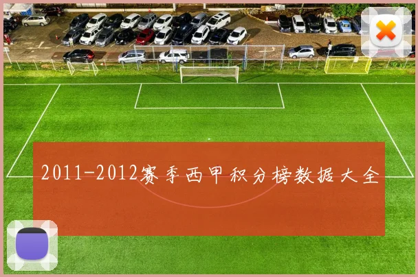 2011-2012赛季西甲积分榜数据大全